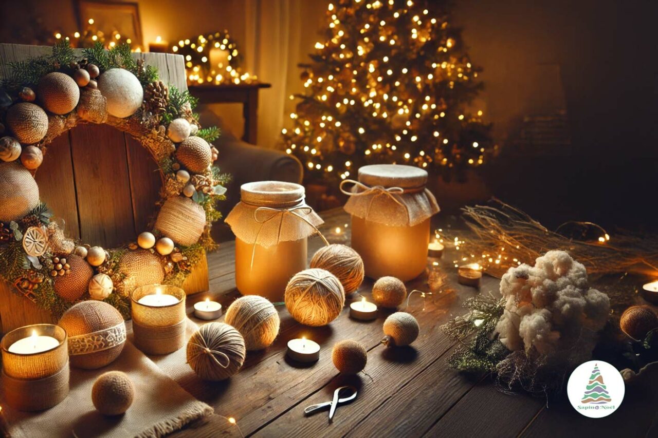 10 idées décorations Noël faites maison avec matériaux de récup