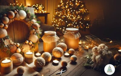 10 idées de décorations de Noël faites maison avec des matériaux de récupération